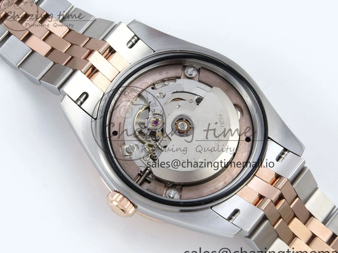 MiroTime 0102 QuickDry DateJust 31 278271 ARF 1:1 Best Edition 904L Steel White MOP Diamonds Dial on SS RG Jubilee Bracelet ETA 517